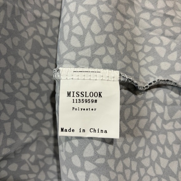 NWOT, MISSLOOK, Elegant Black & White Soft Dress, XL - Picture 9 of 10